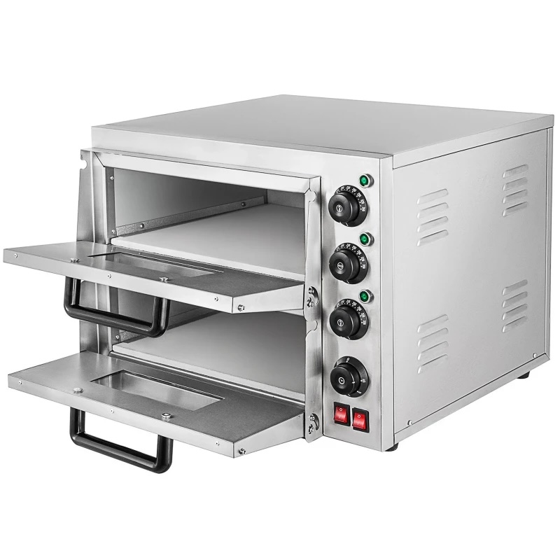 Double Electric Pizza Oven – Stone Base
